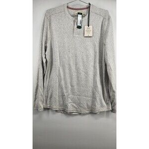The Normal Brand Men's Medium Gray Puremeso 2 Button Henley Top NWT